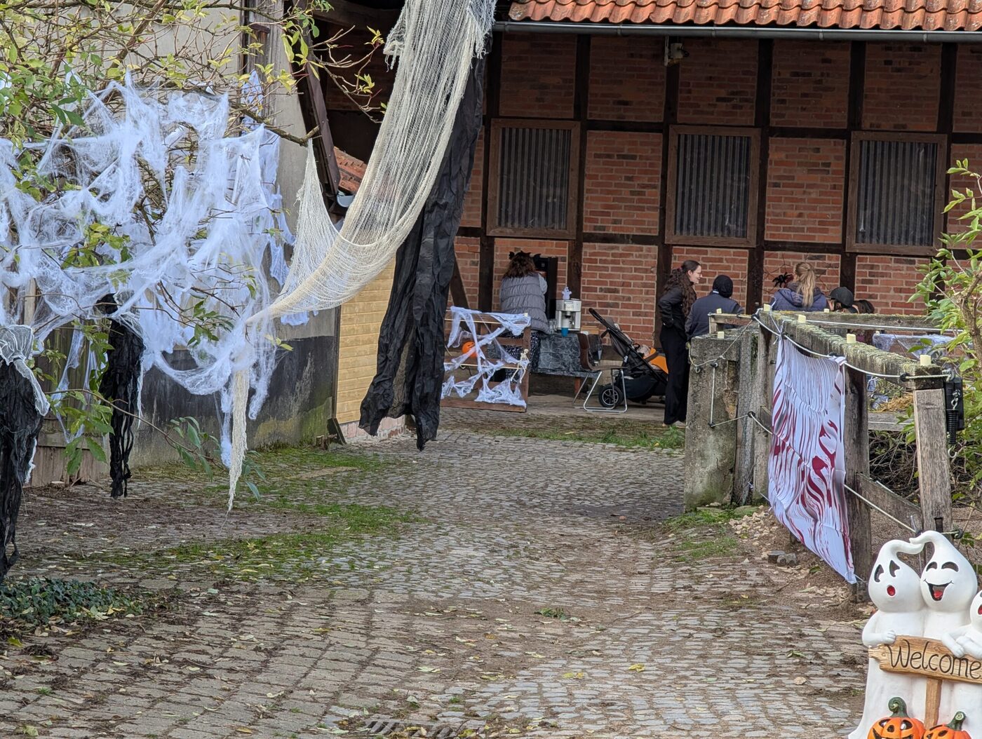 Viel los auf dem Hof beim Ponyabenteuerland